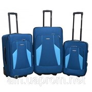 Набор чемоданов 3 шт Hilton A 087 (синий)