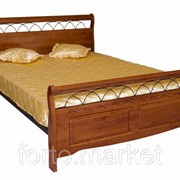 Двуспальная кровать МиК Кровать Агата 836 SN KD n0002043, цвет Темная вишня, длина 200 см., ширина 160 см., MK 2134 RO