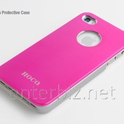 Чехол Hoco for iPhone 4/4S Alluminium Back case Pink (HI-P001P), код 46335 фотография