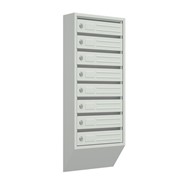 Вертикальный почтовый ящик Родонит-8, серый фото