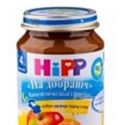 Органическая манная молочная каша с фруктами “Спокойной ночи“, HiPP, 190 гр фото