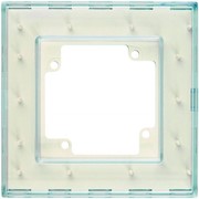 Рамка одноместная С511-014-003, белый прозрачный