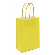 Пакет подарочный OMG “Жёлтый“, 18х23х10 см., крафт., OM-216-5E фотография