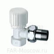 Вентиль угловой терморегулирующий 1/2“ ВР, серебро/белая эмаль LadyFAR, артикул FL 0155 12 фотография
