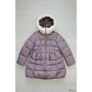 Пальто для девочки с био-пухом светло-сиреневого цвета Snowimage W16-12 З фото
