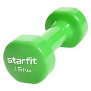 Гантель виниловая Starfit Core DB-101 1,5кг. зеленый 18822