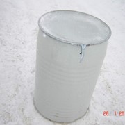 Бочка металлическая 200 литров, цилиндрическая фото