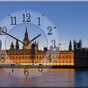 Настенные часы на холсте “Лондон“ фотография