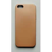 Чехол на Айфон 5/5s/SE PC Soft Touch матовый Пластик Бежевый фото