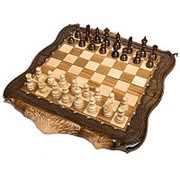 Шахматы + Нарды резные Арарат с бронзой 50, Ohanyan фото