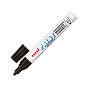 Маркер-краска лаковый (paint marker) UNI (Япония) Paint, 2,2-2,8 мм, ЧЕРНЫЙ, нитро-основа, алюминиевый корпус, фото
