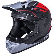 Шлем Full Face DH/BMX Zoka Mat Blk/Red/Gry M 6отверстий 56-57см, черно-красно-серый, ABS, KALI фотография