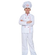 Карнавальный костюм для детей Карнавалофф Шеф-повар детский, M (128-134 см) фото