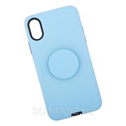 Защитная крышка «LP» для iPhone X/Xs «PopSocket Case» (голубая/коробка) фотография