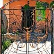 Ворота садовые с калиткой фотография