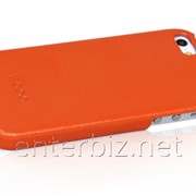 Чехол Hoco for iPhone 5/5S Duke Back case Leather Orange (HI-BL006-O), код 46379 фотография