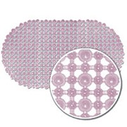 Коврик резиновый “Шарики“ 70х40 (BR-7040) для ванной на присосках, розовый фотография