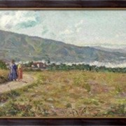 Картина Пейзаж с горами, 1904, Северини, Джино фотография