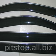 Ветровики дверей с хром полоской ASP передние и задние/ дефлекторы Toyota Prado 150 BTYPD1023 фотография