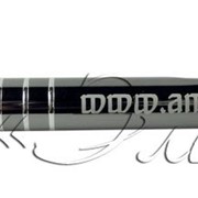 Ручка с надписью инкрустированная янтарем фото