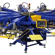 Автоматический трафаретный печатный станок карусельного типа SPECTRUM-S для печати по текстилю