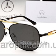 Мужские солнцезащитные очки Mercedes Benz 612 цвет черный с золотом фото