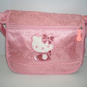 Сумочка и ранец детский “Hello Kitty“ из ткани. фото