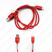 USB Кабель (Красный) (Type-c) фото