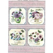 Декупажна карта формат А92 ДК Розы в лейке фото