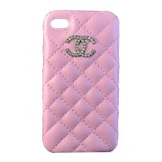 Крышка iPhone 4G Chanel бледно-розовая прошитая фото