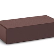 Кирпич облицовочный полнотелый Темный шоколад - гладкий 1 НФ фотография