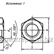 Гайка шестигранная высокая, класс точности В ГОСТ 15523-70 фото