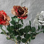 Цветок розы в золоте d 12 см L 80 см 005904 фотография