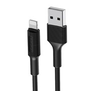 Кабель Borofone BX1, USB - Lightning, 2 А, 1 м, черный фото