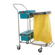Стойка-тележка для сбора отходов и проведения гигиенических процедур при уходе за пациентами
