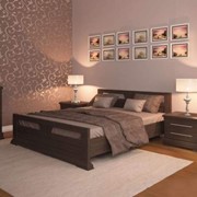 Набор мебели из массива дуба для спальни, Двуспальная кровать из дуба Модерн фото