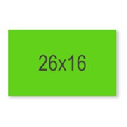 Этикет лента 26x16 прямоугольная зеленая