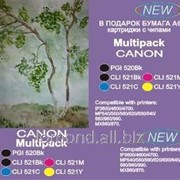 Картридж Ink CaNon Multipack PGI-520BK,CLI-521Y with chip for CaNon PIXMA iP3600 фотография
