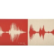 Картина из звука на немецком холсте CoupleArt red фото