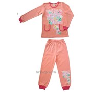 Пижама для девочек ИНТЕРЛОК персиковая фото