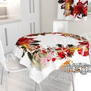 Рождественский венок арт.ТФС5118 (145х145) фотоскатерть фото