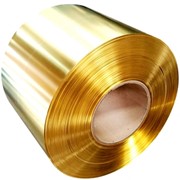 Фольга латунная, s= 0.6 мм, В= 100 мм, Марка: Л63 фото