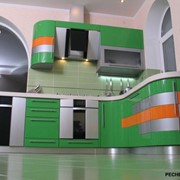 Кухни с фасадами из крашеного МДФ фото