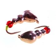 Мормышка вольф. муравей TAKEDO Wolf Pro Ant+ ( d 4 мм, 1гр, крючок №16, с бусиной, цв. медь ) фото