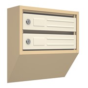 Вертикальный почтовый ящик Родонит-2 бежевый
