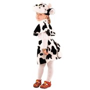 Карнавальный костюм для детей Батик Коровка черно-белая детский, 28 (110 см) фото
