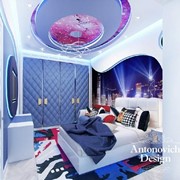 Проект детской комнаты High Tech фото