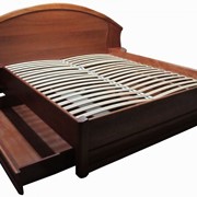 Деревянная кровать Афина с ящиками