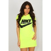Платье с капюшоном №37 “Nike“ (лимонный) фото