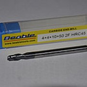 Фреза концевая ц/х d 4,0 (z2) 50/10мм, хв. 4мм HRC45 CARBIDE, BEABLE фото